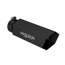 Load image into Gallery viewer, MBRP Universal Hex Tip 4in Inlet 16in Length w/ Logo - Black Coated Tips MBRP   

