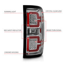 Load image into Gallery viewer, ANZO 2014-2018 Chevy Silverado 1500 LED Taillights Chrome Tail Lights ANZO
