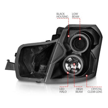 Load image into Gallery viewer, ANZO 2003-2007 Cadillac Cts Projector Headlights w/ Halo Black (CCFL) Headlights ANZO
