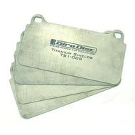 GiroDisc Porsche 911 Carrera (997) w/PCCB (w/GT3/Turbo Pad Shape) Rear Titanium Pad Shields Brake Hardware GiroDisc