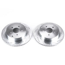 Load image into Gallery viewer, Power Stop 03-12 Infiniti FX35 Rear Evolution Drilled &amp; Slotted Rotors - Pair Brake Rotors - Slot &amp; Drilled PowerStop   
