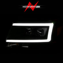 Load image into Gallery viewer, ANZO 2004-2008 Ford F-150 Projector Headlights w/ Light Bar Black Housing Headlights ANZO
