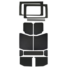 Load image into Gallery viewer, DEI 18-23 Jeep Wrangler JL 4-Door Boom Mat Complete Headliner Kit - 13 Piece - Black Leather Look Hard Top Accessories DEI
