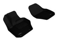 3D MAXpider 2010-2018 Volvo XC60/S60/V60 Kagu 1st Row Floormat - Black Floor Mats - Rubber 3D MAXpider   