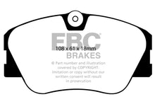 Load image into Gallery viewer, EBC 86-93 Mercedes-Benz 190/190E 2.3 16v Redstuff Front Brake Pads Brake Pads - Performance EBC   
