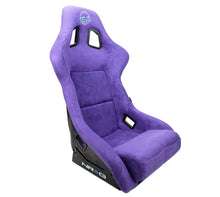 Load image into Gallery viewer, NRG FRP Bucket Seat PRISMA Edition W/ pearlized Back Purple Alcantara - Large Race Seats NRG
