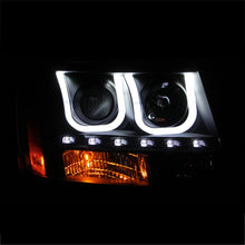 Load image into Gallery viewer, ANZO 2007-2013 Chevrolet Avalanche Projector Headlights w/ U-Bar Black Headlights ANZO
