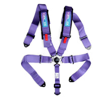 Load image into Gallery viewer, NRG SFI 16.1 5Pt 3 Inch Seat Belt Harness with Pads / Cam Lock - Purple Seat Belts &amp; Harnesses NRG

