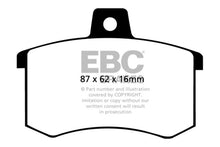 Load image into Gallery viewer, EBC 91-95 Alfa Romeo 164 2.0 Turbo Ultimax2 Rear Brake Pads Brake Pads - OE EBC   
