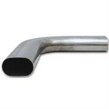 Load image into Gallery viewer, Granatelli 3in Oval Stainless Steel Horizontal 90 Deg Bend 4.5in Bend Radius Tubing Steel Tubing Granatelli Motor Sports
