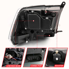 Load image into Gallery viewer, ANZO 2009-2018 Dodge Ram 1500 Projector Plank Style Switchback H.L Halo Black Amber (OE Style) Headlights ANZO
