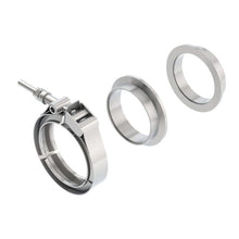 Load image into Gallery viewer, Borla Universal 2.5in Stainless Steel 3pc V-Band Clamp w/ Male and Female Flanges Clamps Borla
