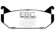 Load image into Gallery viewer, EBC 93-97 Ford Probe 2.0 16v Ultimax2 Rear Brake Pads Brake Pads - OE EBC   
