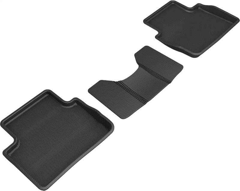 3D MAXpider 19-21 Mazda 3 / CX-30 Kagu 2nd Row Floormat - Black Floor Mats - Rubber 3D MAXpider   