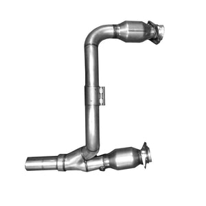 BBK 07-11 Jeep 3.8 V6 Long Tube Exhaust Headers And Y Pipe And Converters - 1-5/8 Silver Ceramic Headers & Manifolds BBK   