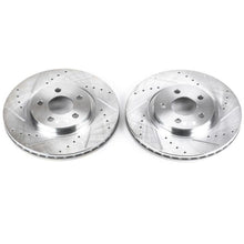 Load image into Gallery viewer, Power Stop 01-10 Chrysler PT Cruiser Front Evolution Drilled &amp; Slotted Rotors - Pair Brake Rotors - Slot &amp; Drilled PowerStop
