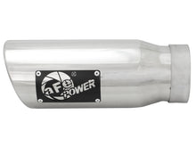 Load image into Gallery viewer, aFe MACHForce-XP 304 Stainless Steel Polished Exhaust Tip 3.5in x 4.5in Out x 12in L Clamp-On Tips aFe
