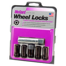 Load image into Gallery viewer, McGard Wheel Lock Nut Set - 5pk. (Tuner / Cone Seat) 1/2-20 / 13/16 Hex / 1.60in. Length - Black Lug Nuts McGard
