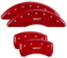 Load image into Gallery viewer, MGP 4 Caliper Covers Engraved Front &amp; Rear MGP Red Finish Silver Char 2019 Volkswagen Atlas Caliper Covers MGP
