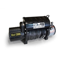 Load image into Gallery viewer, DV8 Offroad 12000 LB Winch w/ Synthetic Line &amp; Wireless Remote - Black Winch Kit DV8 Offroad
