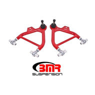 BMR 79-93 Fox Mustang Lower A-Arms (Coilover Only) w/ Adj. Rod End and Tall Ball Joint - Red Control Arms BMR Suspension