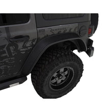 Load image into Gallery viewer, Bushwacker 2018+ Jeep Wrangler (JL) Unlimited Flat Style Flares 4pc - Black Fender Flares Bushwacker
