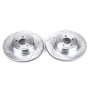 Power Stop 06-18 Dodge Charger Rear Evolution Drilled & Slotted Rotors - Pair Brake Rotors - Slot & Drilled PowerStop