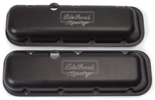 Load image into Gallery viewer, Edelbrock Valve Cover Victor Series Chevrolet 1965 and Later 396-502 V8 Low Black Valve Covers Edelbrock
