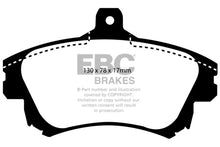 Load image into Gallery viewer, EBC 99-04 Volvo S40 1.9 Turbo T4 (200 BHP) Yellowstuff Front Brake Pads Brake Pads - Performance EBC   
