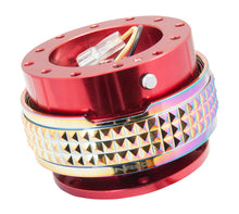 Load image into Gallery viewer, NRG Quick Release Kit - Pyramid Edition - Red Body / Neochrome Pyramid Ring Quick Release Adapters NRG
