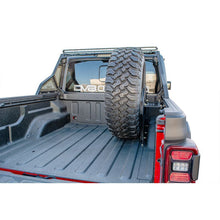 Load image into Gallery viewer, DV8 Offroad 2019+ Jeep Gladiator Universal Stand Up In-Bed Tire Carrier Chase Racks DV8 Offroad
