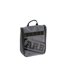 Load image into Gallery viewer, ARB Toiletries Bag Charcoal Finish w/ Red Highlights PVC Outer Shell Mesh Pockets Mirror Tow Straps ARB
