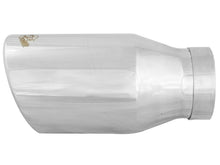 Load image into Gallery viewer, aFe Diesel Exhaust Tip Bolt On Polished 4in Inlet x 6in Outlet x 12in Length Catback aFe
