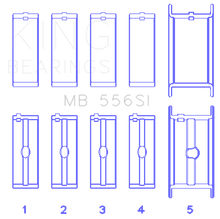 Load image into Gallery viewer, King Chevrolet 396/400/427/502 (Undersize 0.10in) SI-Series Main Bearing Set Bearings King Engine Bearings
