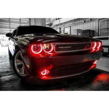 Load image into Gallery viewer, Oracle Dodge Challenger 08-14 LED Waterproof Halo Kit - Red SEE WARRANTY Fog Lights ORACLE Lighting
