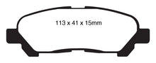 Load image into Gallery viewer, EBC 09-13 Toyota Highlander 2.7 2WD/4WD Greenstuff Rear Brake Pads Brake Pads - Performance EBC   
