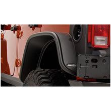 Load image into Gallery viewer, Bushwacker 07-18 Jeep Wrangler Unlimited Flat Style Flares 2pc 4-Door Sport Utility Only - Black Fender Flares Bushwacker
