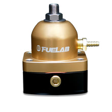 Load image into Gallery viewer, Fuelab 535 EFI Adjustable Mini FPR 90-125 PSI (2) -6AN In (1) -6AN Return - Gold Fuel Pressure Regulators Fuelab
