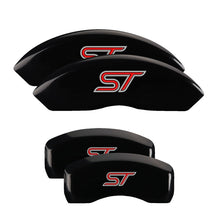 Load image into Gallery viewer, MGP Front set 2 Caliper Covers Engraved Front MGP Black finish silver ch Caliper Covers MGP
