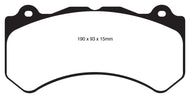 EBC 16+ Cadillac ATS-V 3.6 Twin Turbo Yellowstuff Front Brake Pads Brake Pads - Performance EBC   