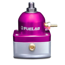 Load image into Gallery viewer, Fuelab 515 TBI Adjustable FPR Large Seat 10-25 PSI (2) -10AN In (1) -6AN Return - Purple Fuel Pressure Regulators Fuelab
