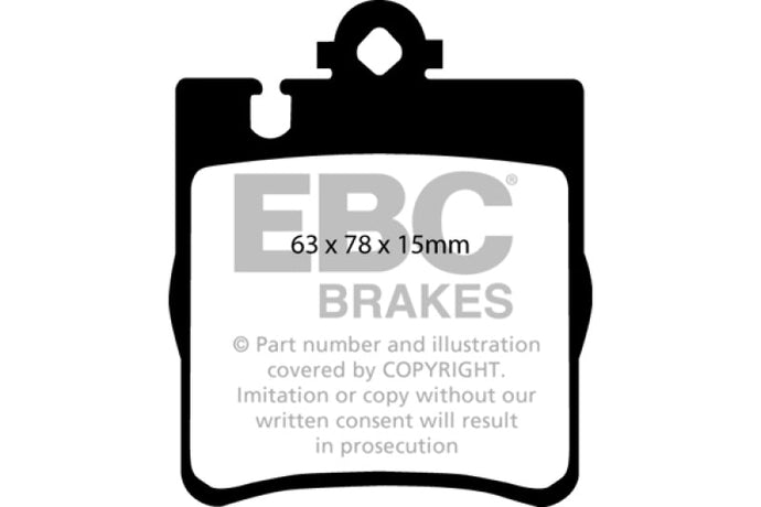 00 Mercedes-Benz CLK430 4.3 Ultimax2 Rear Brake Pads Brake Pads - OE EBC   