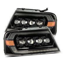 Load image into Gallery viewer, AlphaRex 04-08 Ford F-150 (No 2004 Heritage) NOVA-Series LED Proj HL Chrome w/Actv Light / Seq. Sig Headlights AlphaRex
