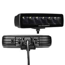 Load image into Gallery viewer, Go Rhino Xplor Blackout Series Sixline LED Spot Light Kit (Surface/Threaded Stud Mount) - Blk (Pair) Light Bars &amp; Cubes Go Rhino   
