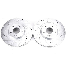Load image into Gallery viewer, Power Stop 13-18 Hyundai Santa Fe Sport Front Evolution Drilled &amp; Slotted Rotors - Pair Brake Rotors - Slot &amp; Drilled PowerStop   
