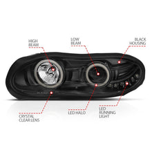 Load image into Gallery viewer, ANZO 1998-2002 Chevrolet Camaro Projector Headlights w/ Halo Black Headlights ANZO
