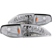 Load image into Gallery viewer, ANZO 1994-1998 Ford Mustang Crystal Headlights Chrome Headlights ANZO
