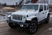 Load image into Gallery viewer, Diode Dynamics 18-21 Jeep JL Wrangler/Gladiator SS50 Hood LED Light Bar Kit - White Combo Light Bars &amp; Cubes Diode Dynamics   

