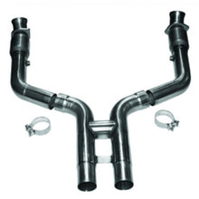 Load image into Gallery viewer, Kooks 11-14 Ford Mustang GT 5.0L 4V 3in x 2 3/4in OEM Cat H Pipe Kooks HDR Req H Pipes Kooks Headers

