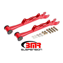 Load image into Gallery viewer, BMR 10-15 5th Gen Camaro Chrome Moly Non-Adj. Rear Lower Control Arms (Delrin) - Red Control Arms BMR Suspension
